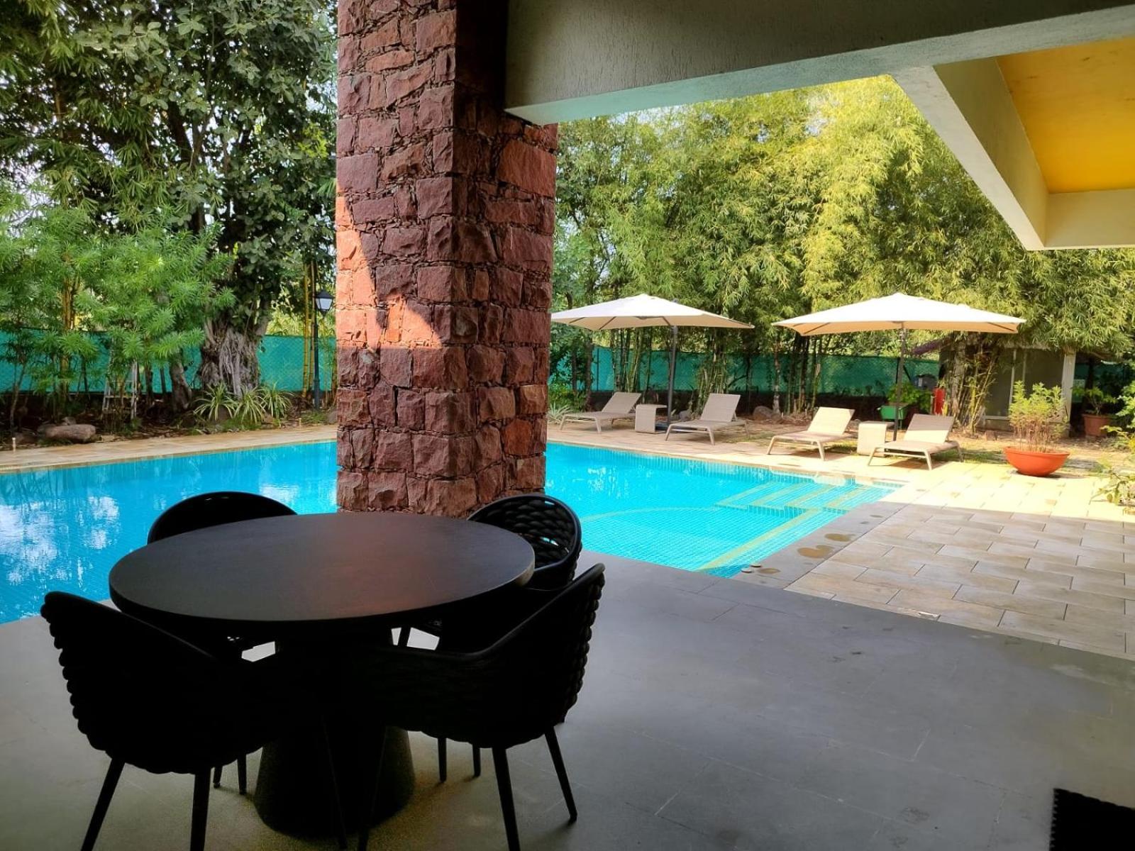 阿里巴格Casa Blanca 3Bhk W/Pool Near Mandwa, Alibaug别墅 外观 照片