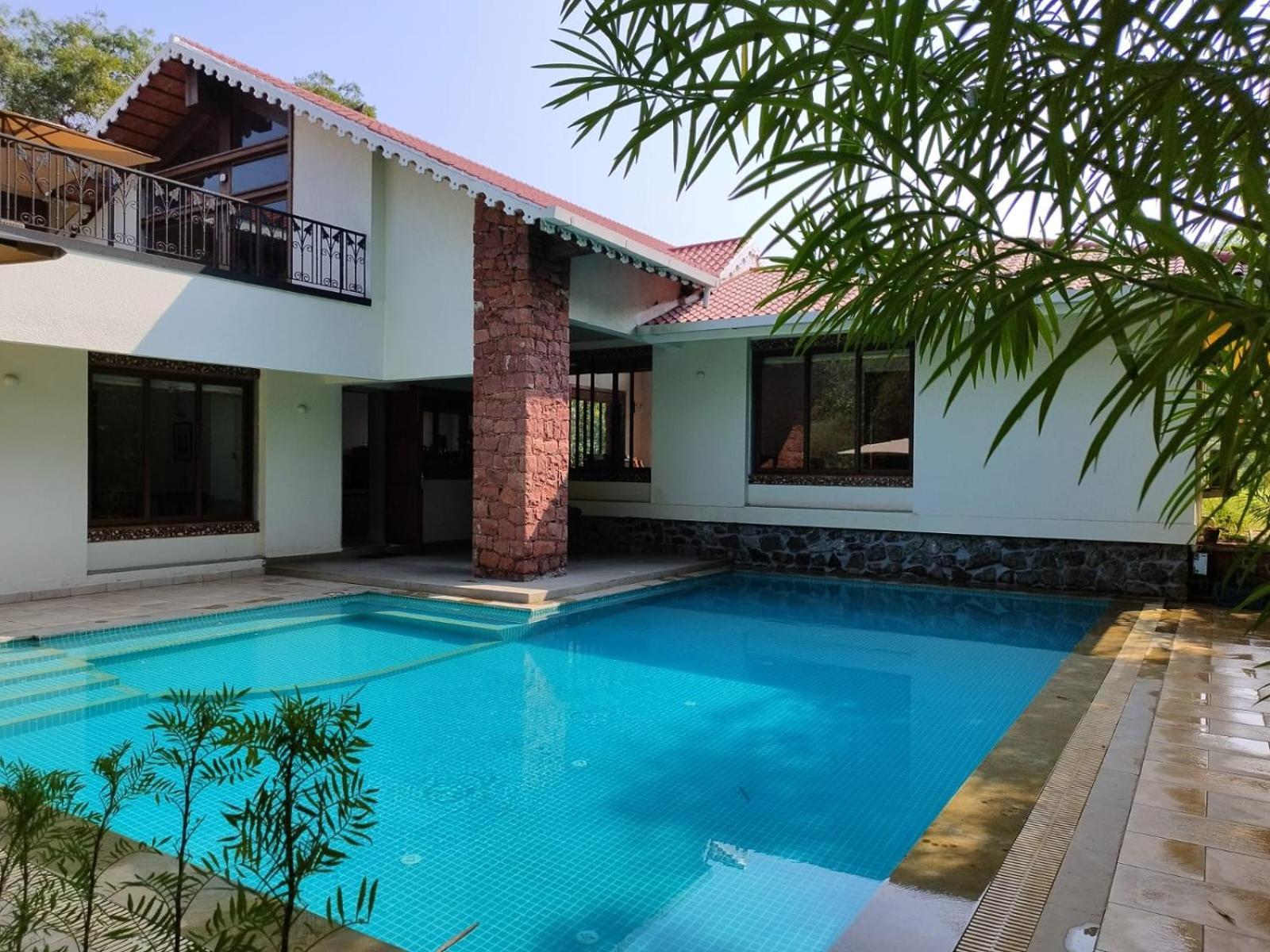 阿里巴格Casa Blanca 3Bhk W/Pool Near Mandwa, Alibaug别墅 外观 照片
